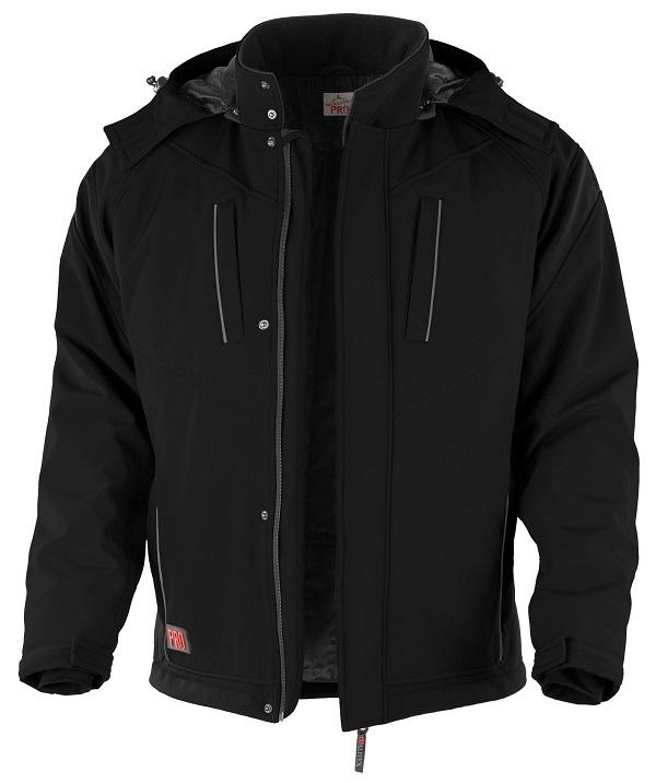 H.Softshell-Winterjacke, mit Kapuze, Pro 2010 Qualitex