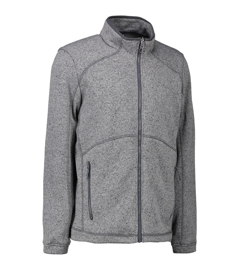 H.Jacke aus Strickfleece melange, 2 ST, ID 0847