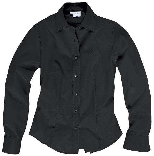 D.Bluse, 1/1 Arm, T 0650 61 tailliert/ Tendenz/ Uni/ Olymp